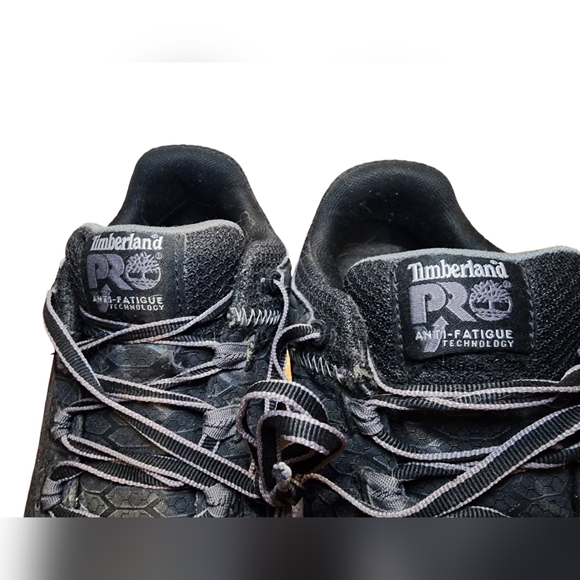 Timberland PRO steel alloy toed work boots | black & gray | Men's 9 medium - Picture 3 of 12